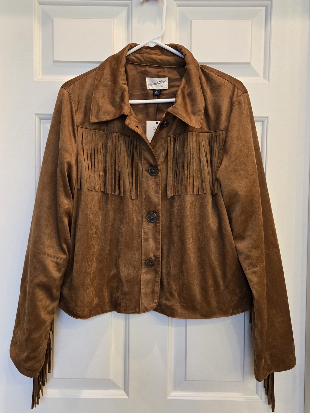 Universal Thread Brown Fringe Suede Jacket NWT
